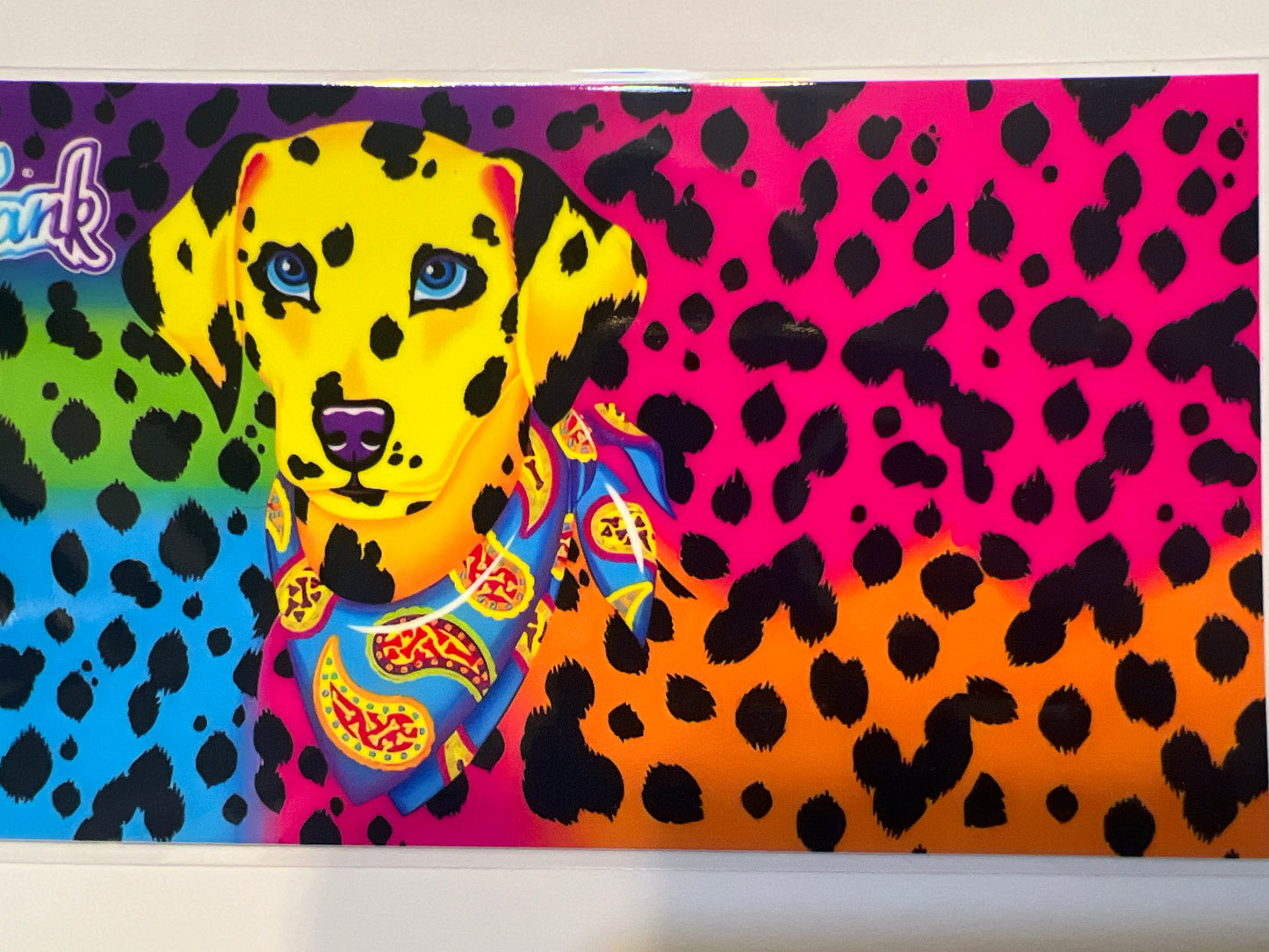 A23 lisa inspired colorful dog