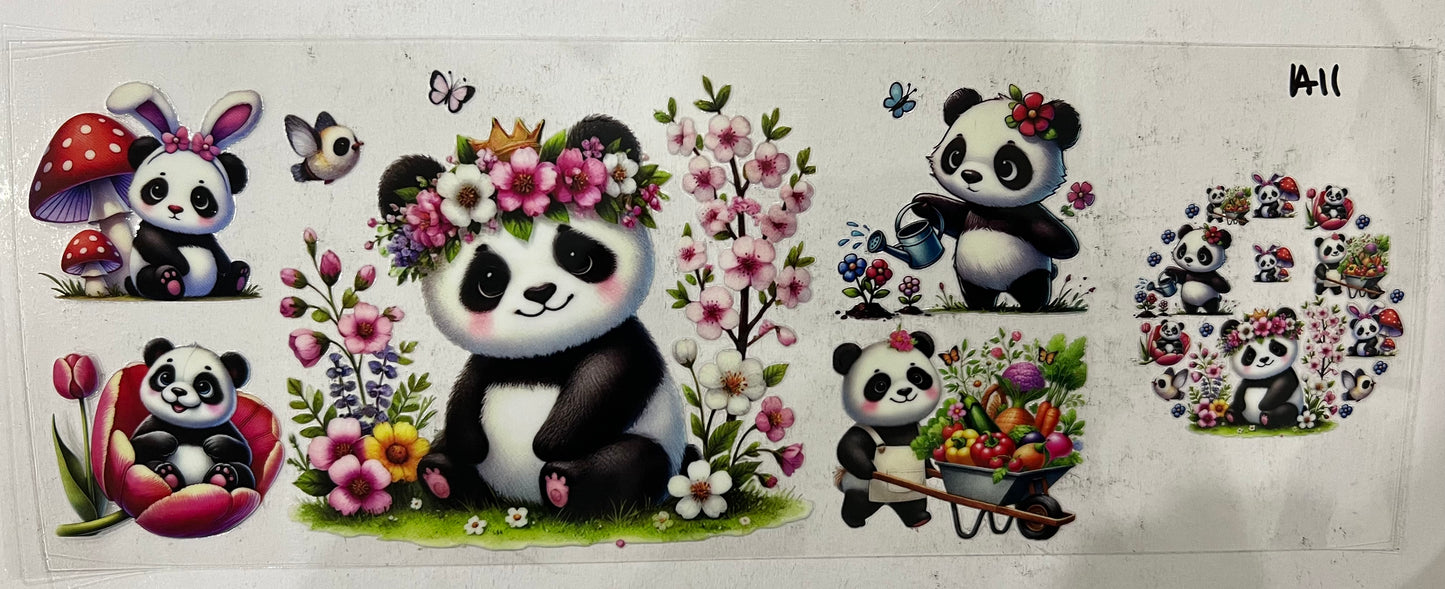 A11 Baby panda collage with lid