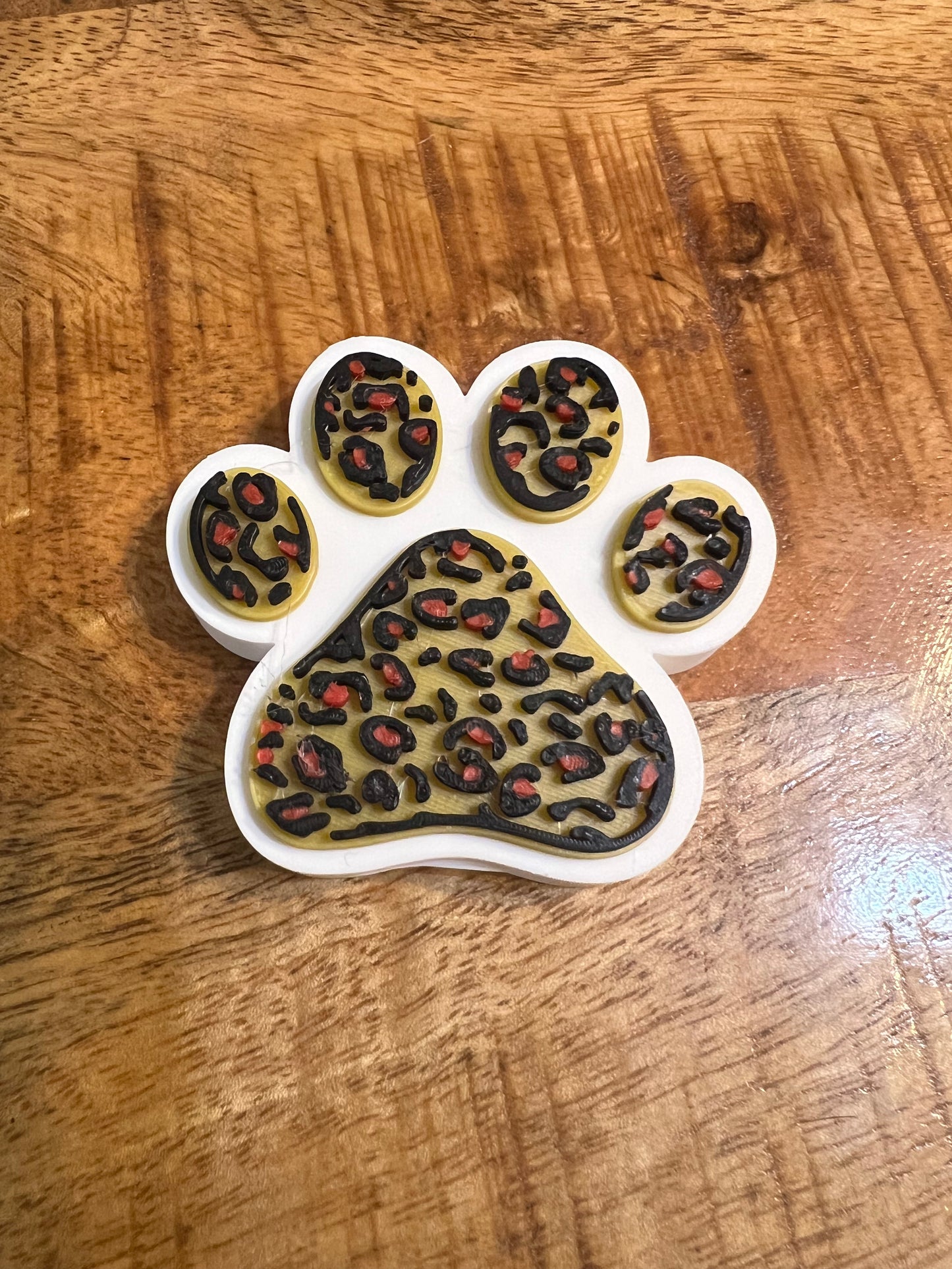 Leopard paw print Soda Can Pop Top Opener/keychain