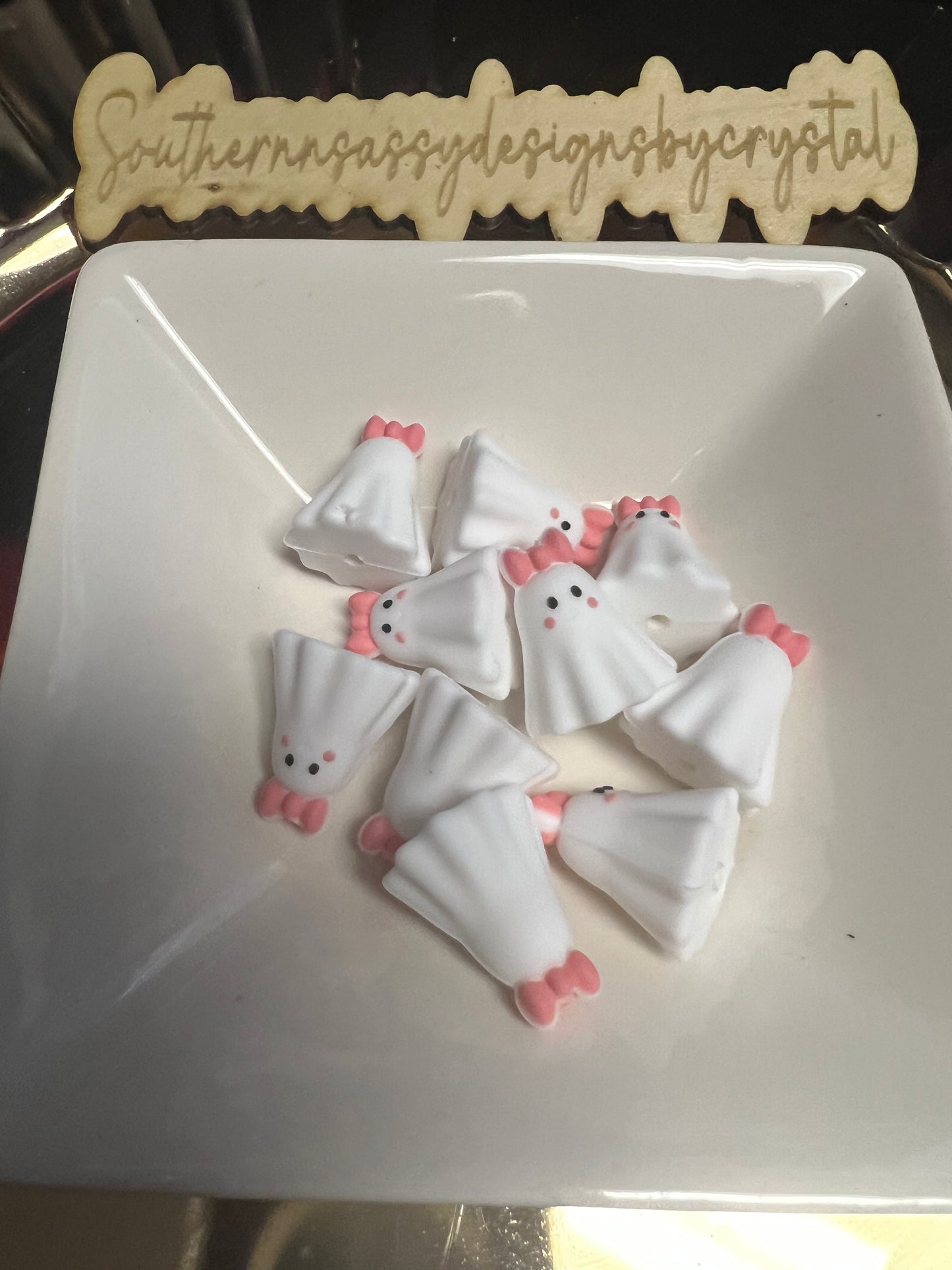 3d Ghost with pink bow #3d37