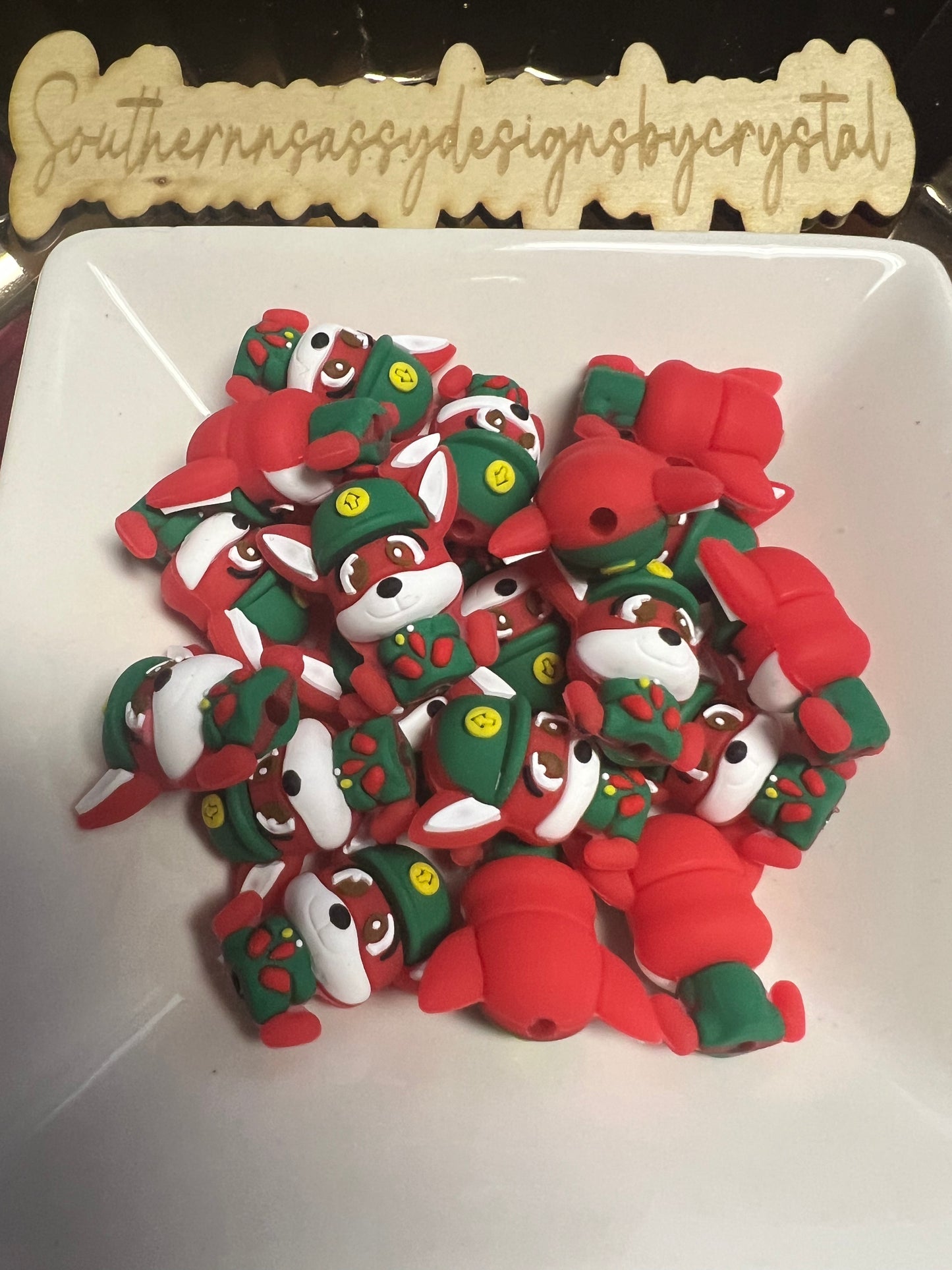 3d Green Dog Paw #3d19