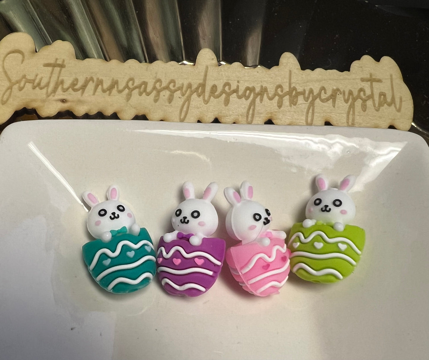 3d Easter bunny in basket #3d98