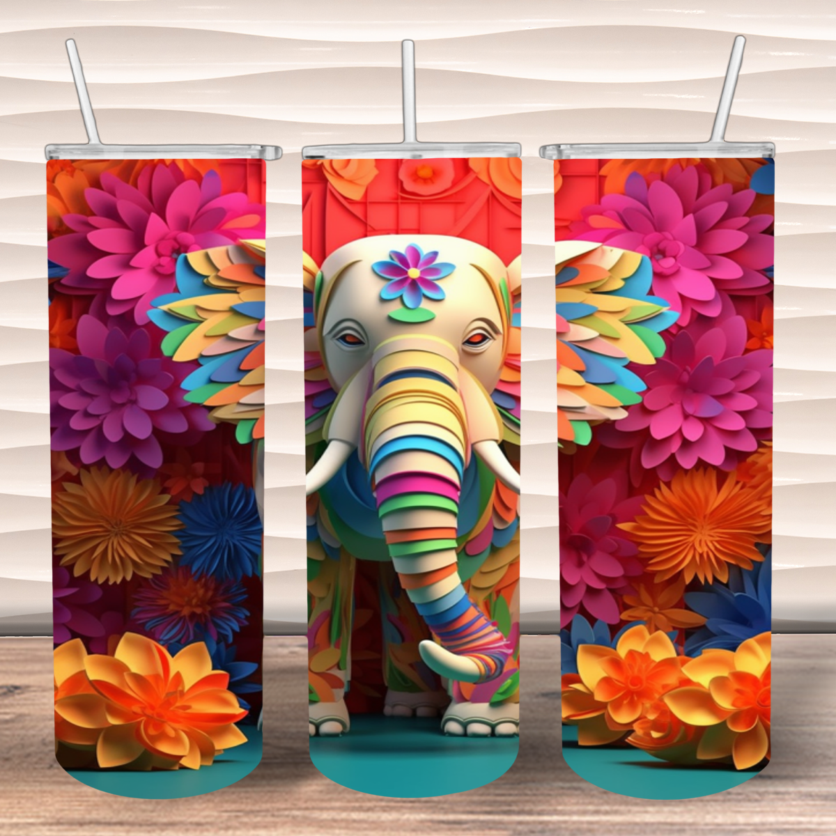 3D Flower Elephant