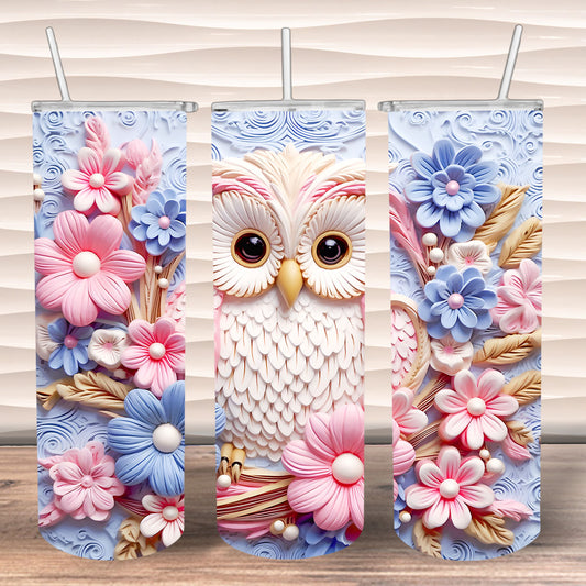 3D Floral Owl