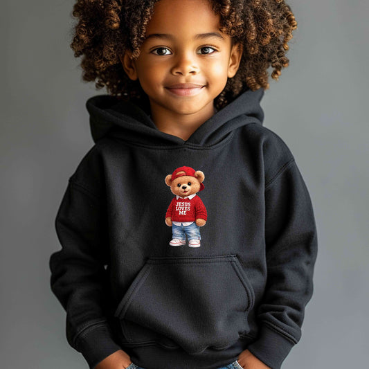 Teddy Bear Faux Jesus loves me T-Shirt