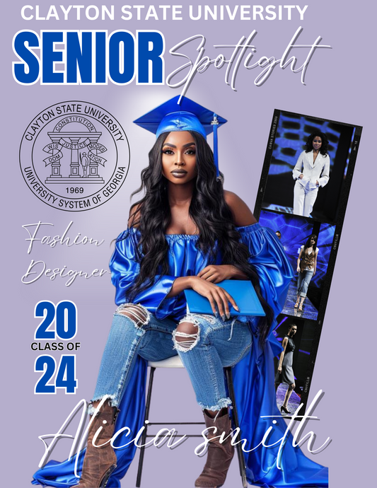 Graduation Magazine Cover Editable Digital Designs