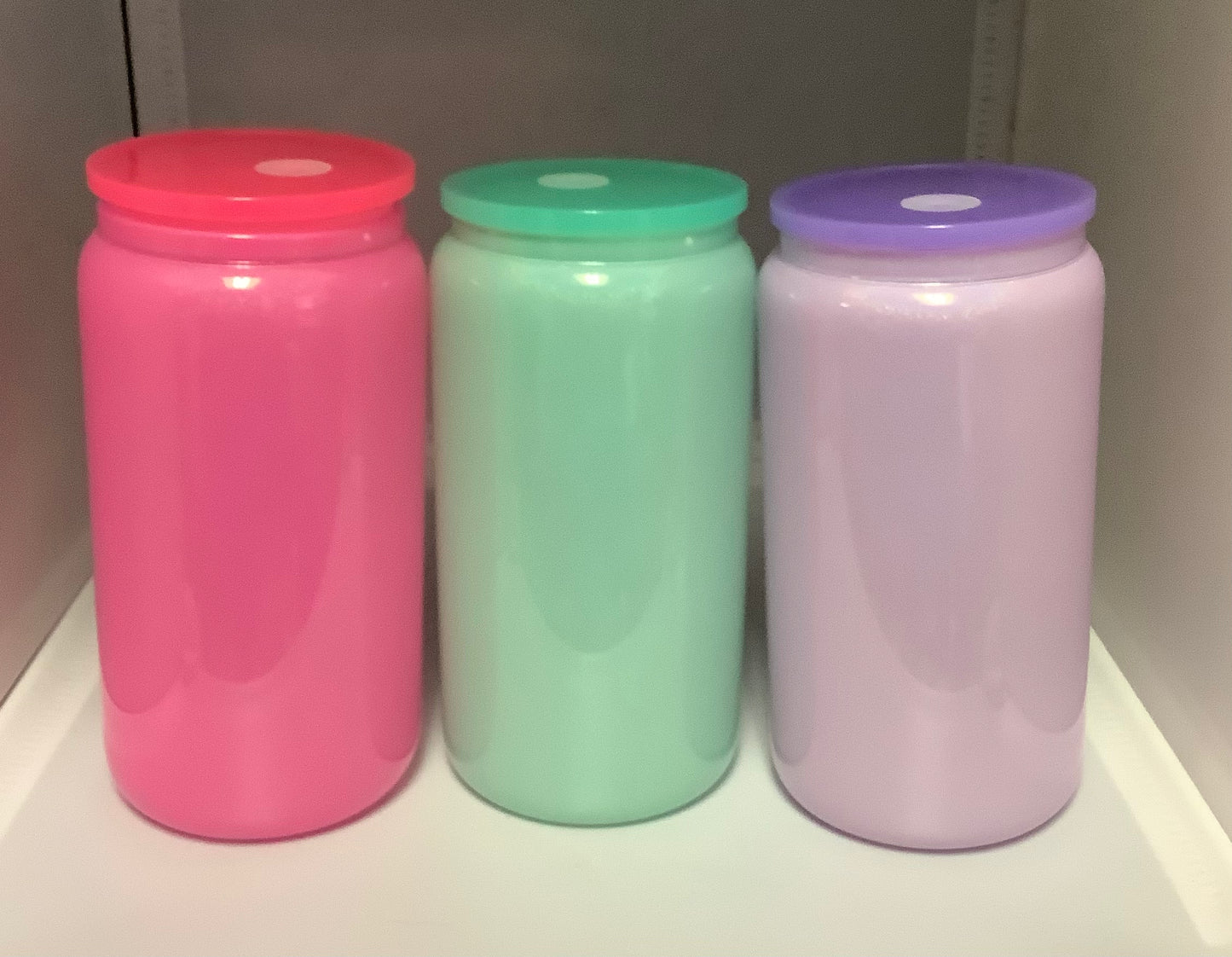 16oz. glass holographic shimmer