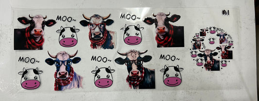 A1 cow collage (moo) with lid