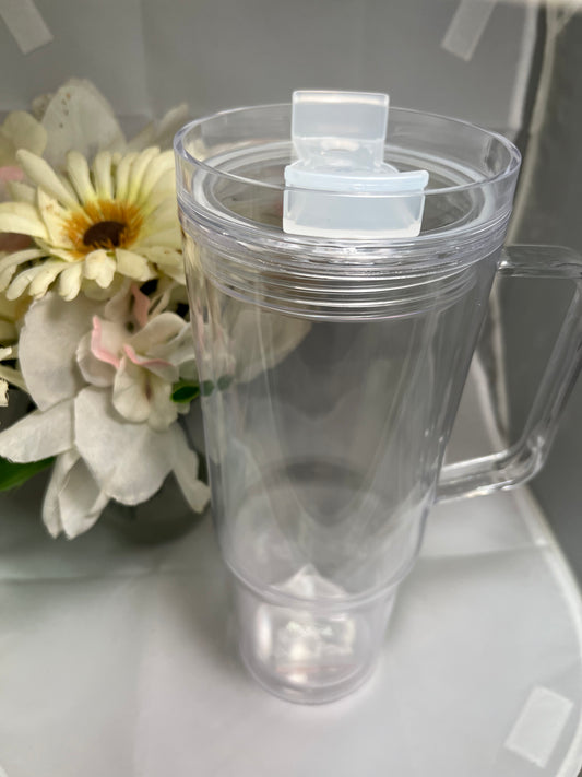 40oz acrylic snow globe