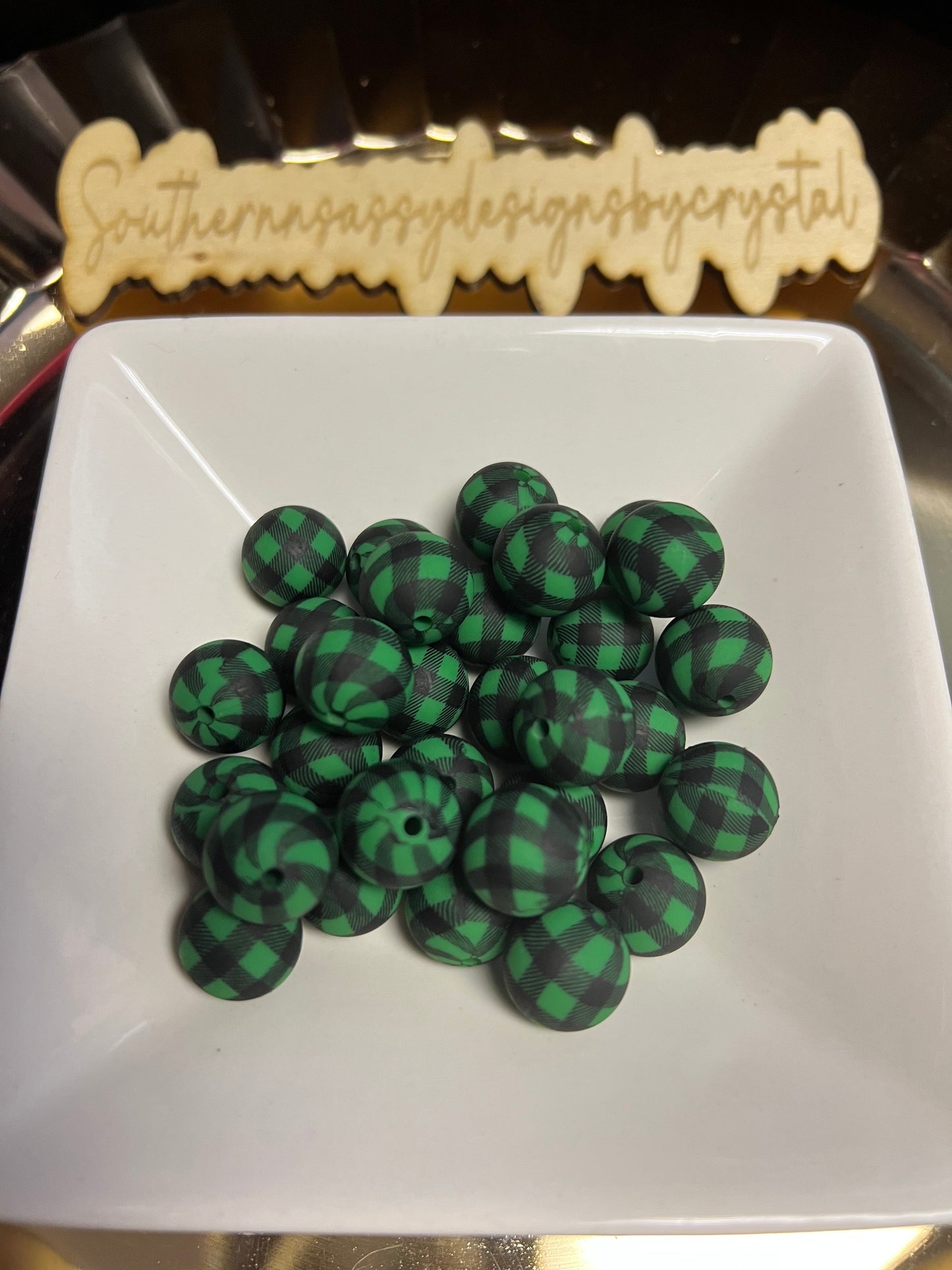 15mm Pattern Beads