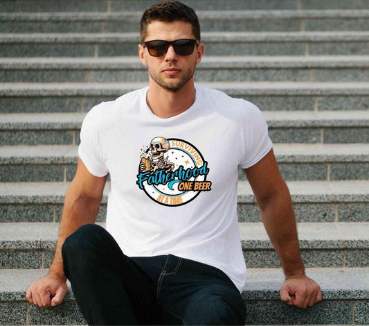 Surviving Fatherhood one beer at a time T-Shirt