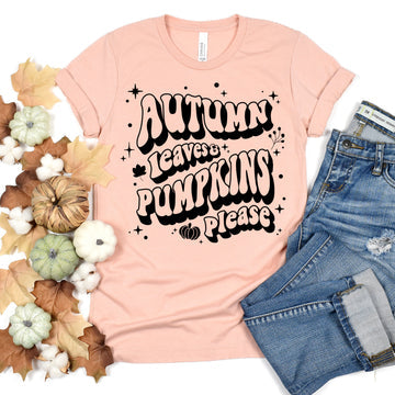 Autumn leaves pumpkins please