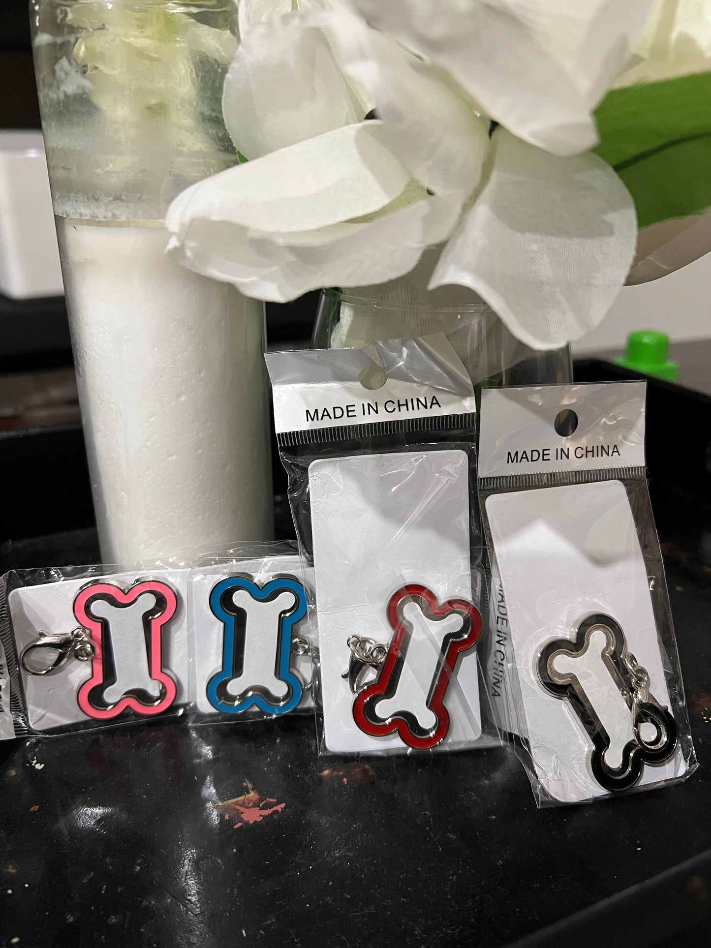 Dog Bone pet Tags